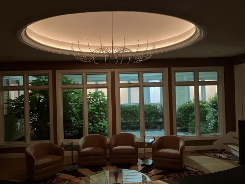 Elegant transition at night